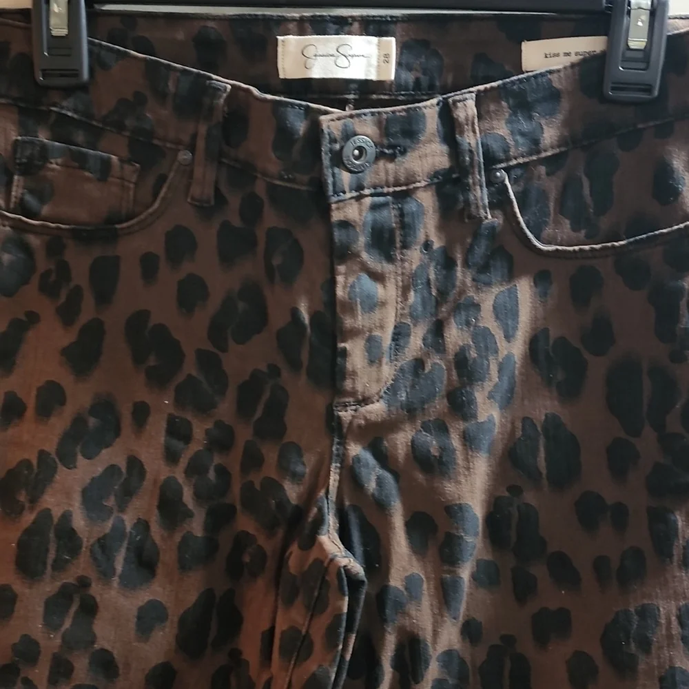 Jessica Simpson Leopard Jeans - Picture 2 of 7